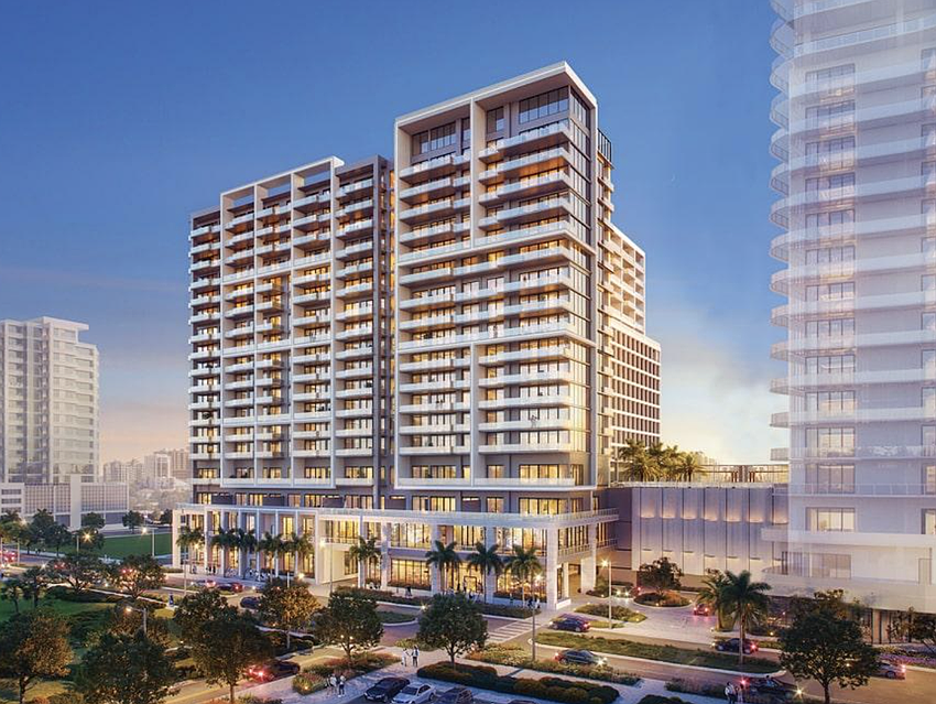 This rendering shows 1000 Boulevard of the Arts, which will be a 20-story tower containing a full-service hotel and luxury condominiums. This rendering shows 1000 Boulevard of the Arts, which will be a 20-story tower containing a full-service hotel and luxury condominiums.