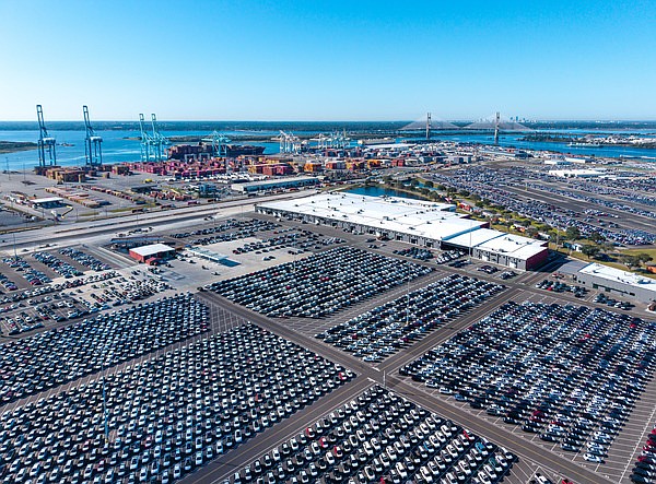The new Southeast Toyota Distributors processing and distribution facility at Blount Island can process 4,000 vehicles weekly, 6% more than its previous operations at the Talleyrand Marine Terminal.