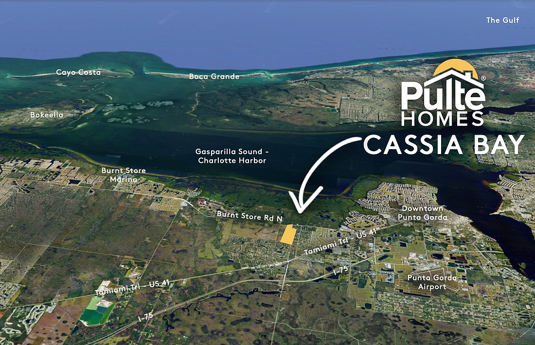 National homebuilder Pulte Homes announced plans on Feb. 3, 2026 to build a 222-home gated community called Cassia Bay.
