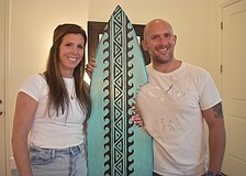 Sweetwater's Whit and Taylor Wesenberg founded Humu's Island Treasures after selling five handmade art pieces within a day of being posted on Facebook marketplace.