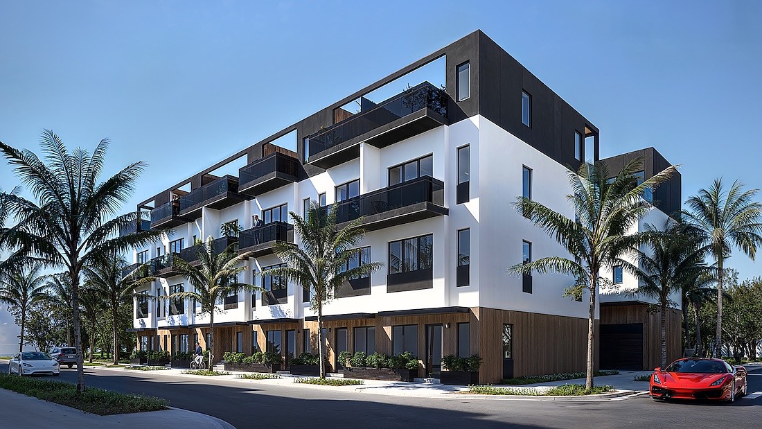 Each townhouse in the Rosemary Residences will come with a rooftop terrace, two-car garage and outdoor kitchen. The development will be at 1442 9th St. in Sarasota.