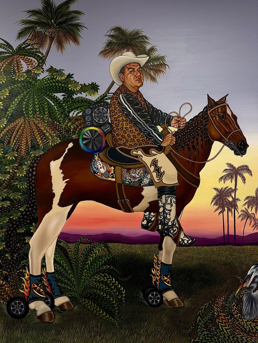 “Florida Cowboy” by Emily Martinez is part The Ringling’s “Nuestro Vaivén” exhibition through March 8.