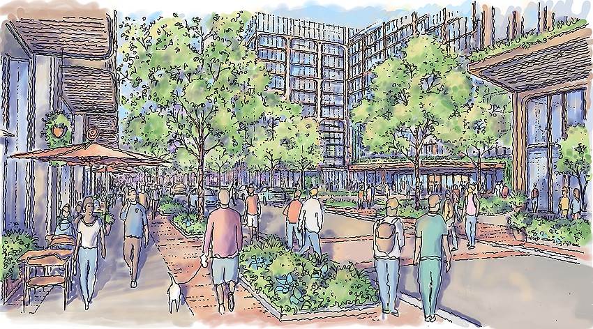 A street-view rendering of Darryl Shaw's Casa Ybor development.