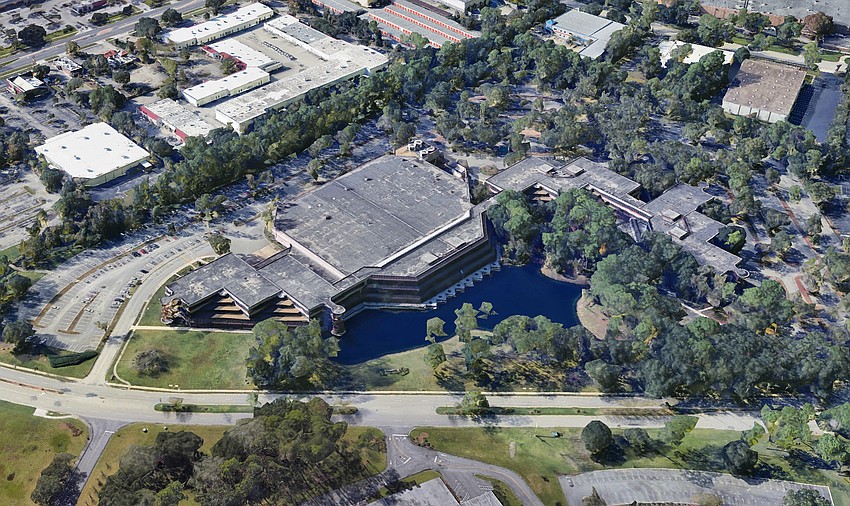 An aerial view of the former AT&T American Transtech campus in Baymeadows at 8000 Baymeadows Way.