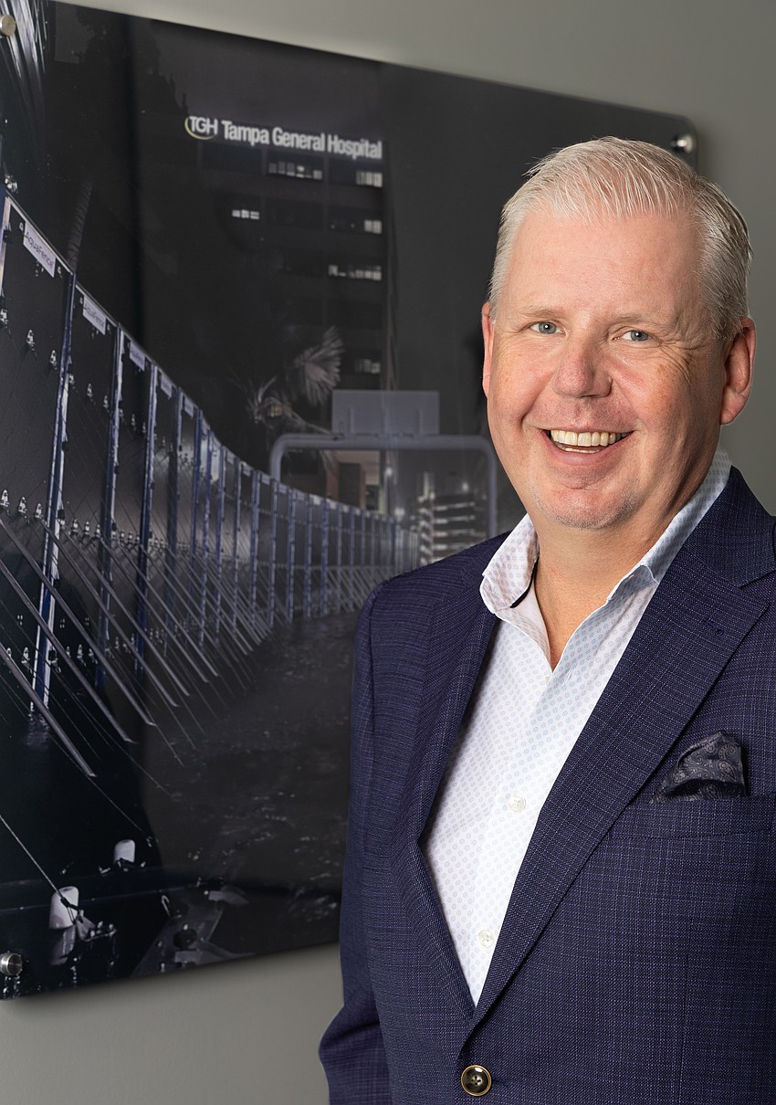 Patrik Hansson wthe chief revenue officer for the Norwegian flood protection company AquaFence.