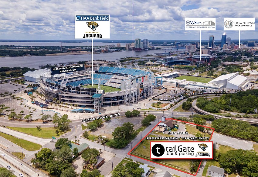 TailGate Bar & Parking is near the northeast corner of EverBank Stadium at 441 Haines St.