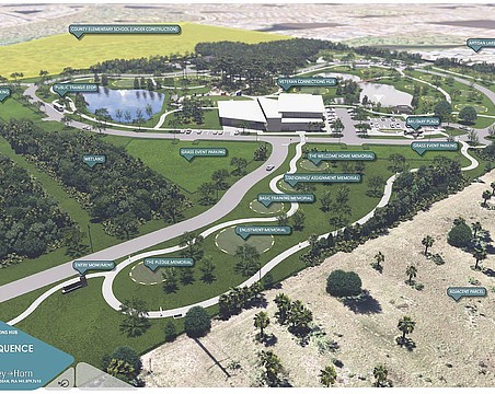 Valor Commons in Manatee County is designed to include a resource center, memorials, walking trails and public event spaces.