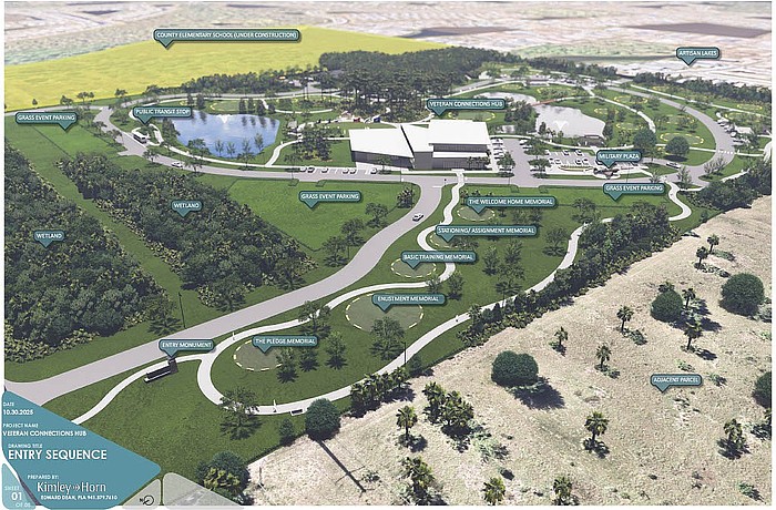 Valor Commons in Manatee County is designed to include a resource center, memorials, walking trails and public event spaces.
