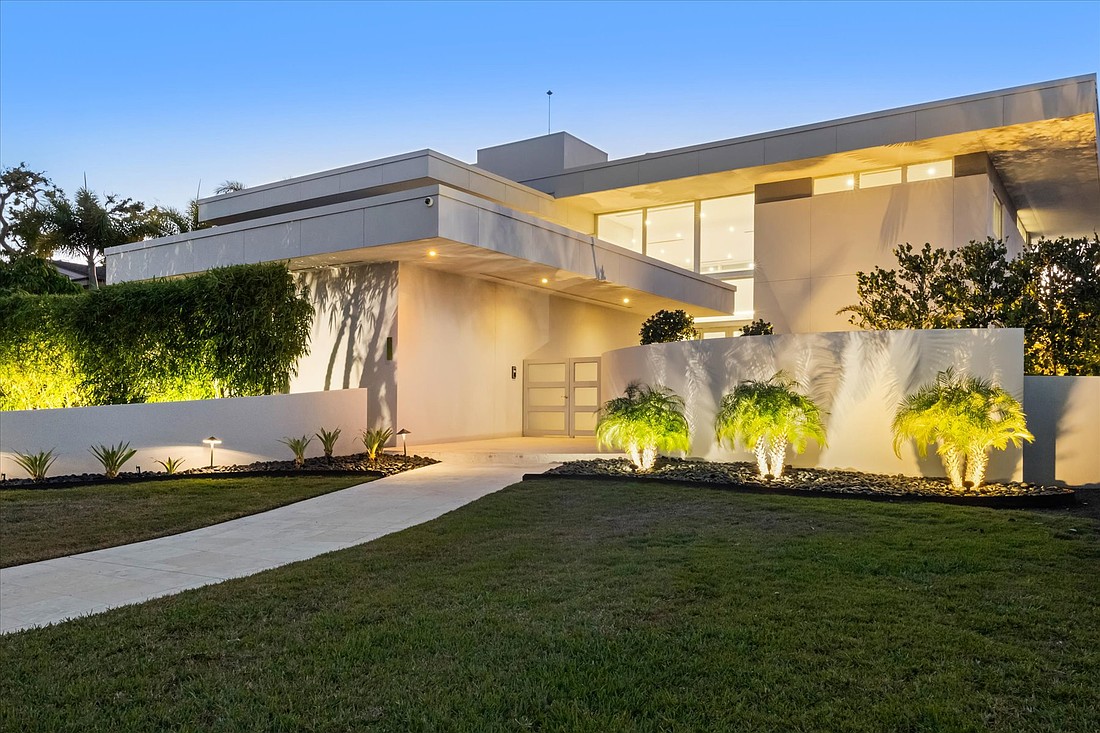 The home at 3638 San Remo Terrace to Myron Robbins, trustee, of Buffalo, New York, for $7.5 million. Built in 2002, it has four bedrooms, four-and-a-half baths, a pool and 4,559 square feet of living area.