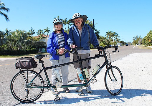 High school sweethearts Jean and Joe Kane made sure they were keeping pace together when they bought a tandem bicycle for their 25th wedding anniversary. They shared advice on how to ride through life together ahead of Valentine's Day.