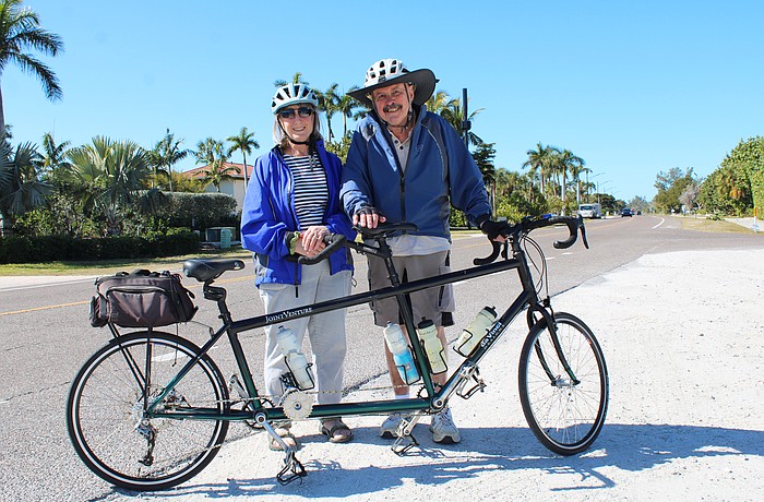 High school sweethearts Jean and Joe Kane made sure they were keeping pace together when they bought a tandem bicycle for their 25th wedding anniversary. They shared advice on how to ride through life together ahead of Valentine's Day.