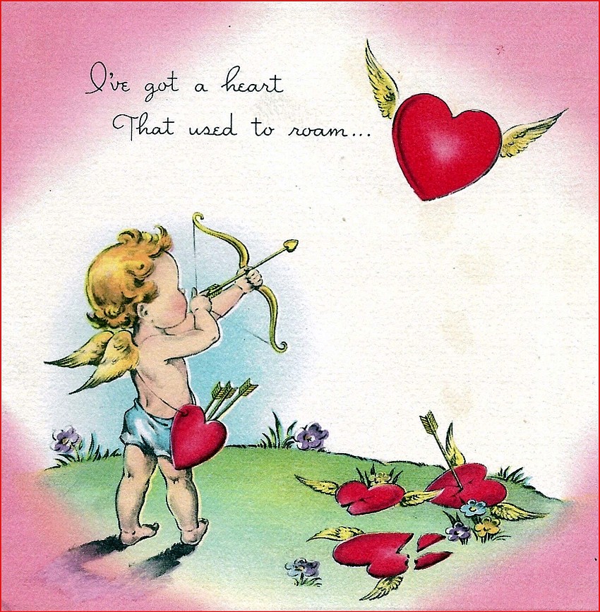 A Valentines Day greeting card from the 1940s. Courtesy photo