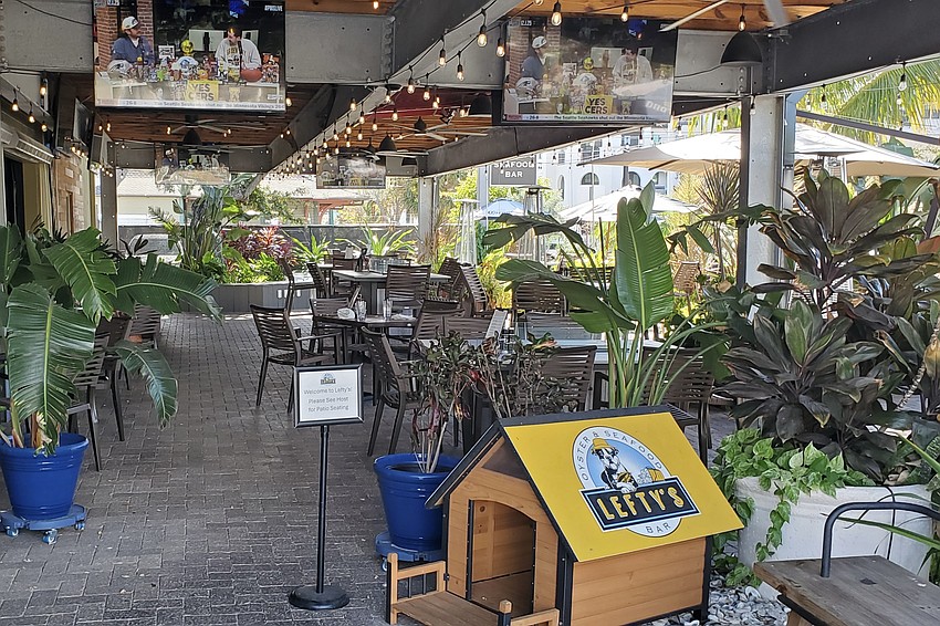 Lefty's Oyster & Seafood Bar was honored with a plaque.