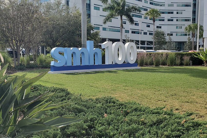 Sarasota Memorial Hospital was honored with a plaque.