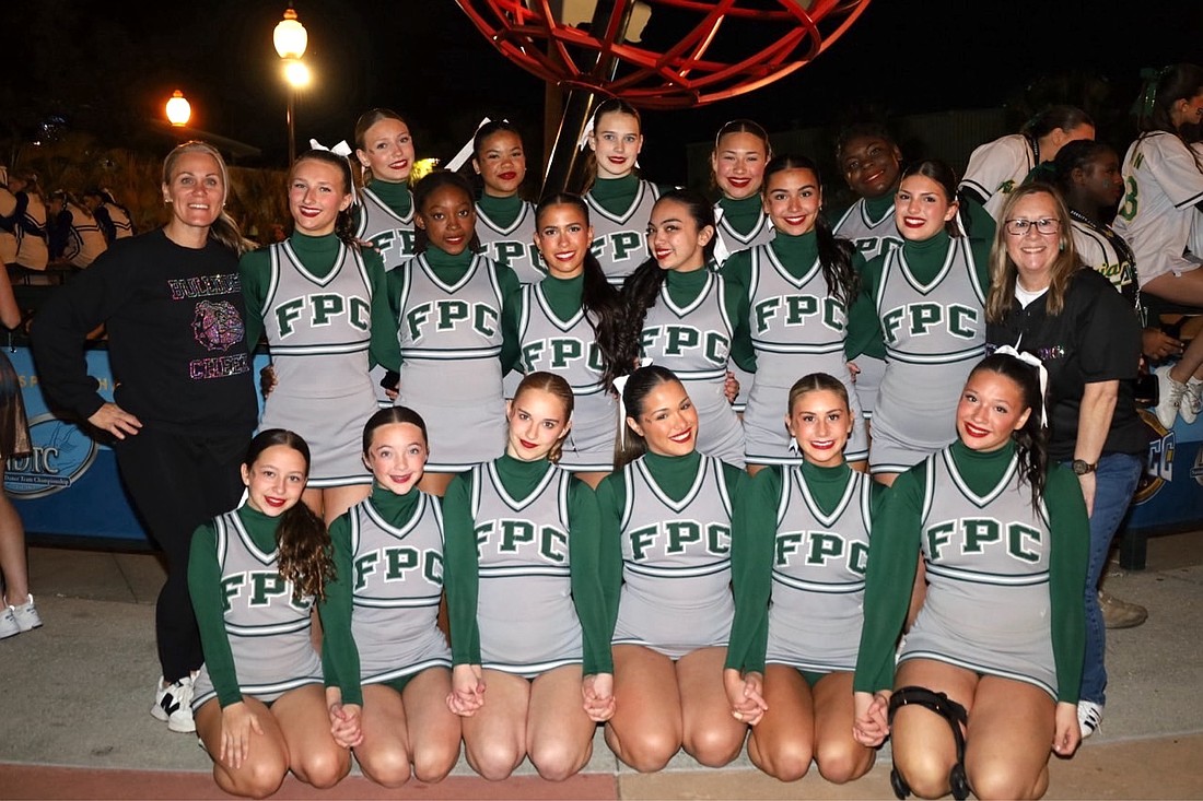 The Flagler Palm Coast competitive cheer team advanced to the finals at the Universal Cheerleaders Association national championships. Courtesy photo
