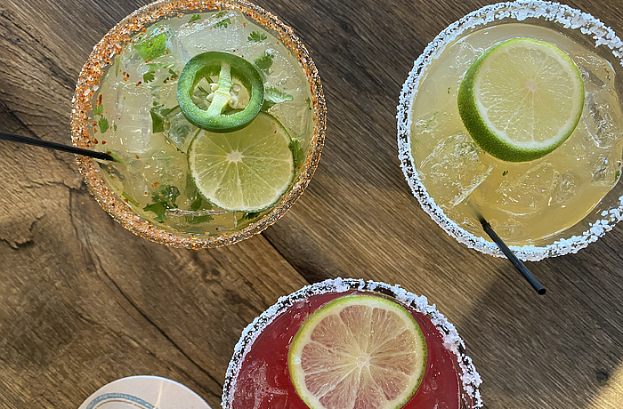 Sunshine, salt and tequila — what else does this foodie need to find the best margaritas in town? Oh, a side of Bad Bunny blaring too.