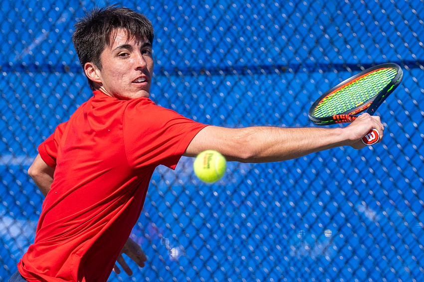 Palm Coast Open singles finalist Ryan Colby. Courtesy photo by Jeff Davies