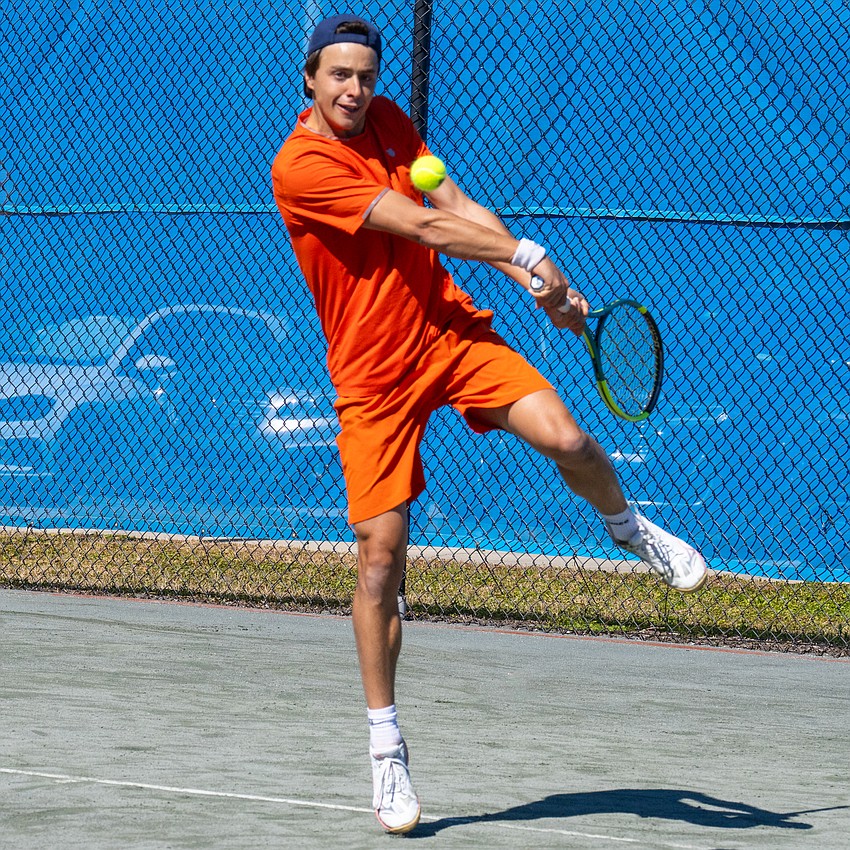 Palm Coast Open singles champ Tommaso Compagnucci. Courtesy photo by Jeff Davies