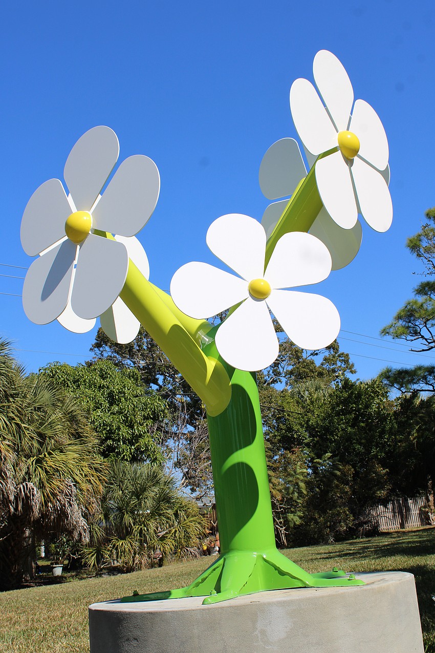 Abstract expressionism is always at the heart of Michelle-Marie Heinemann's sculptures and paintings, she said.