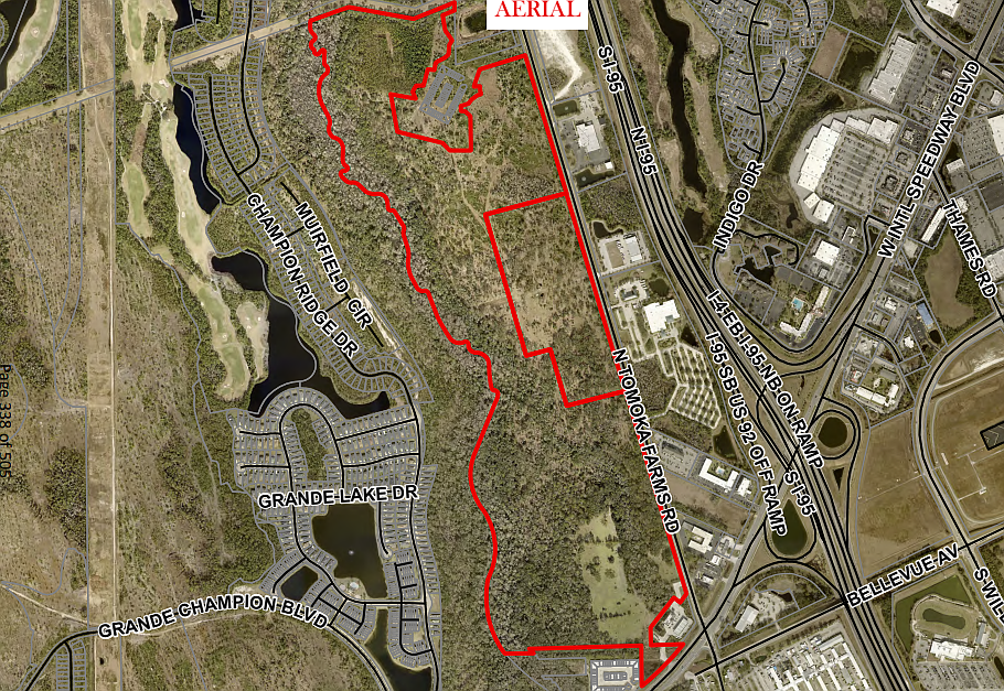 The Midwest Transit, Inc., Planned Master Development is a 226-acre development that was first approved in 2014. Image from Daytona Beach city meeting documents