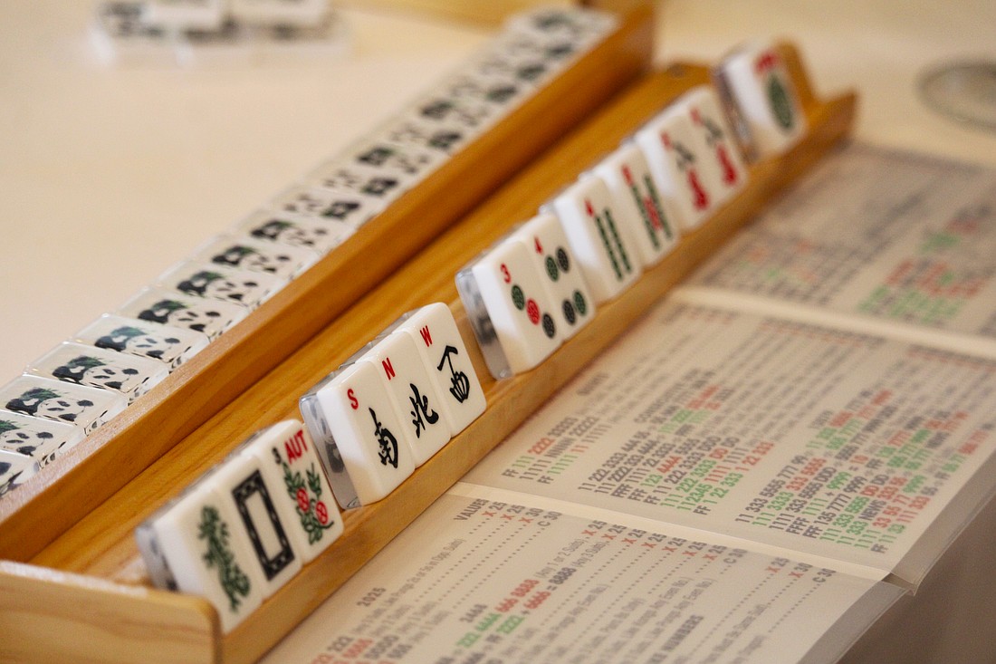 Mahjong was the contest of choice for many attendees at the Go for the Cure games day.