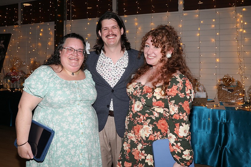 Debbi White with Jason and Caitlin Ellis