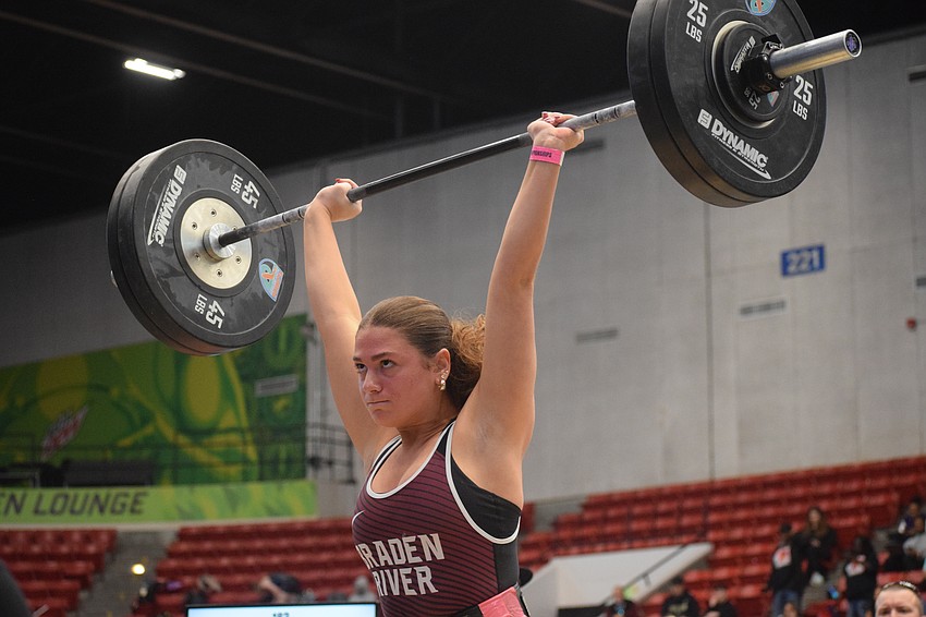 Chloe Pogoda secured the highest honor of her weightlifting career. After a seventh-place finish in 2025, the senior earned second this time around by lifting 345 pounds in Olympic style for the 183-pound weight class.