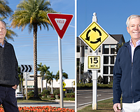 Left: Darrel Drury has lived in the Lakewood Ranch area for nearly eight years. Right: David Sessions has overseen the construction of dozens of buildings in the region in the past 35 years.