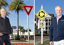 Left: Darrel Drury has lived in the Lakewood Ranch area for nearly eight years. Right: David Sessions has overseen the construction of dozens of buildings in the region in the past 35 years.