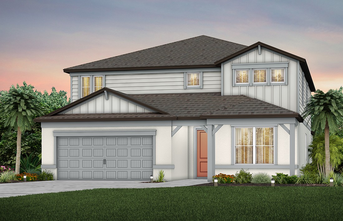 A rendering of a new Pulte Home at Hawthorne Ranch in Lakeland.