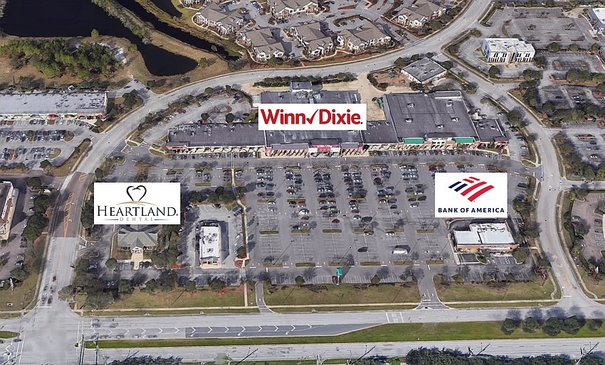 The Point Meadows shopping center at northwest Interstate 295 and Baymeadows Road in Jacksonville. A JEA service availability request could mean changes are coming to the center.