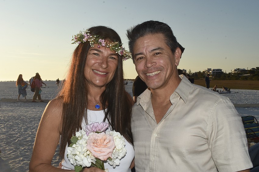 Meredith and Michael Punt prepare to renew their vows.