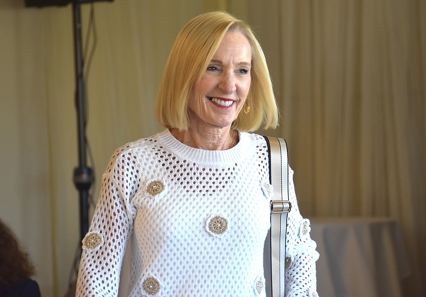 Sandy Keir, president of the Palm Aire Women's Club, says she has modeled for over 25 events with Darci Jacob, who owns Darci’s boutique and provided all of the clothes in the fashion show. Everything the models were wearing were for sale.