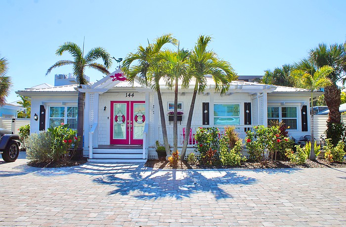 The home at 144 Harrison Drive sold for $2.15 million. Built in 1933, it has four bedrooms, three-and-a-half baths, a pool and 2,743 square feet of living area.