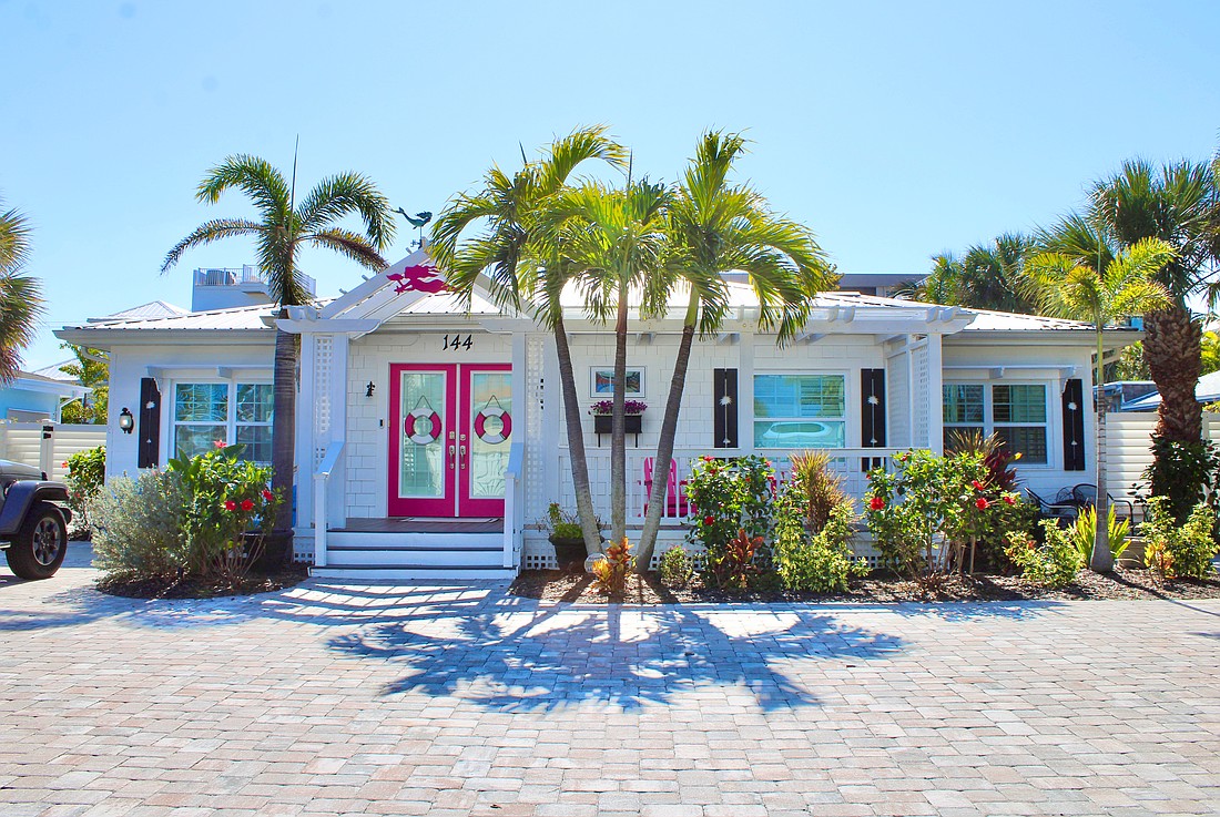 The home at 144 Harrison Drive sold for $2.15 million. Built in 1933, it has four bedrooms, three-and-a-half baths, a pool and 2,743 square feet of living area.