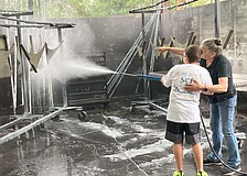 Campers get hands-on training at S&B Metal Products in Bradenton.