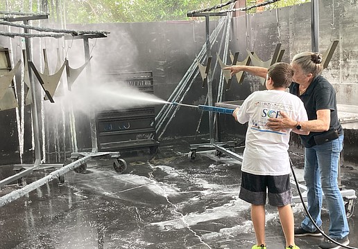 Campers get hands-on training at S&B Metal Products in Bradenton.