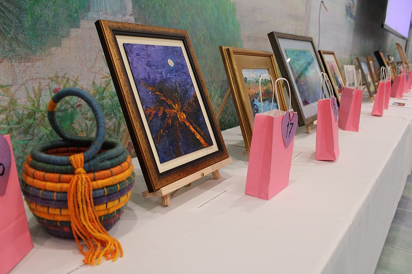 Local artist Pat Lundy works in a variety of media, including by oil pallet knife. She shared her works at a recent art show at St. Mary, Star of the Sea, Catholic Church.