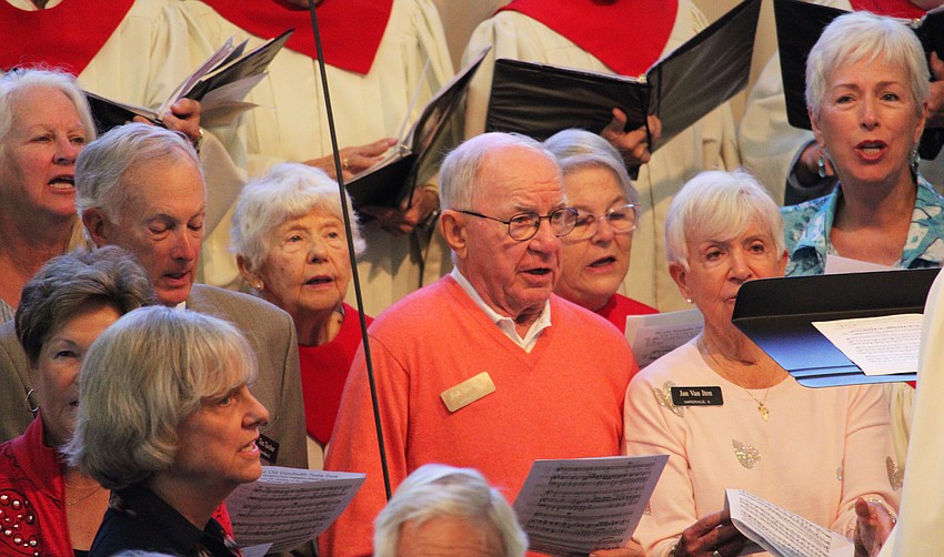 Bob Van Iten, joined by his wife Jan, said his singing is normally confined to the occasional country tune sung at home. But the pair was happy to join in the 130-member public choir for Choirpalooza.
