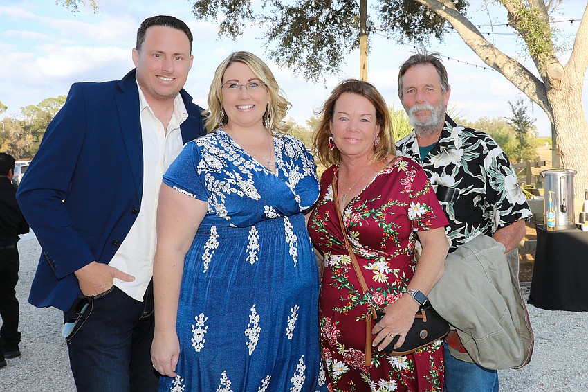 Beau and Tiffany Mangold celebrate a family Valentine's Day with Mary and Jeff Lee.