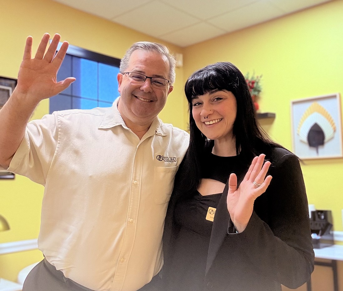 Dr. Michael Cox and Office Manager Lindsey Jarmakowicz at Insight Chiropractic. Courtesy photo