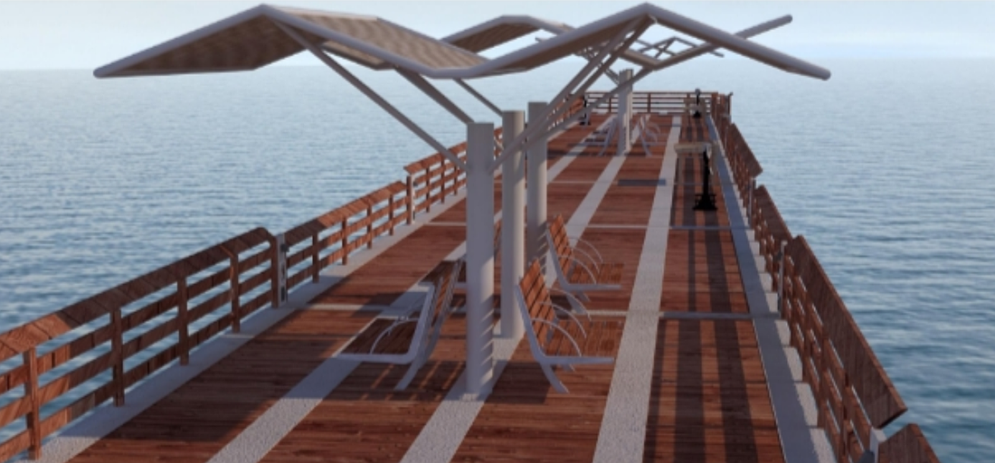Proposed Shade Structures for the New Flagler Beach Pier