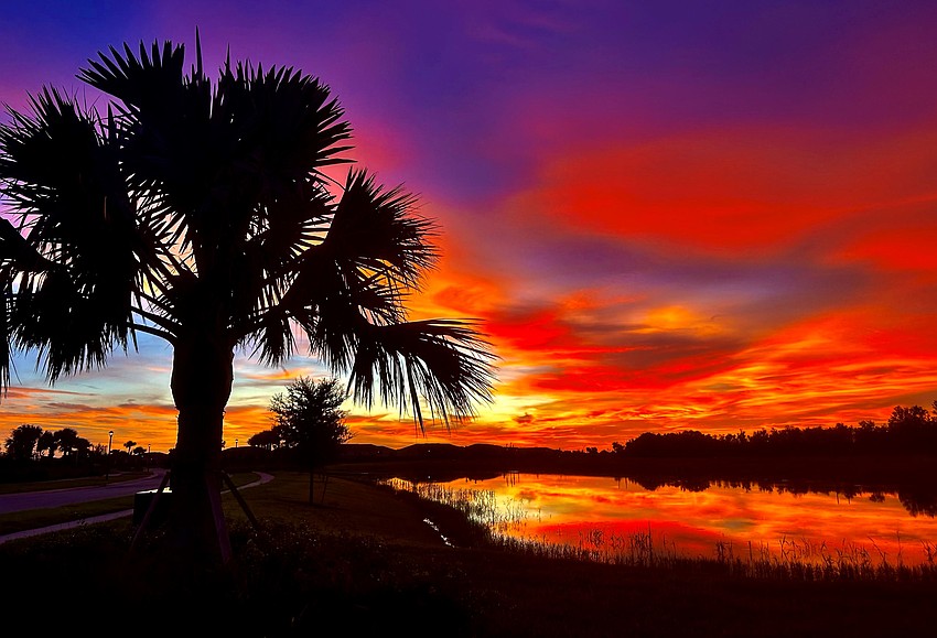 Brain Spiers took this photo of a magical sunset over Star Farms in Lakewood Ranch.