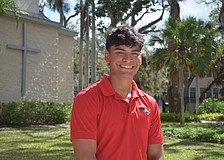 Mateau Dalmau, a senior first baseman/pitcher, has been busy on the base paths for Cardinal Mooney baseball. He's headed to Navy in the fall to compete at the NCAA Division I level.