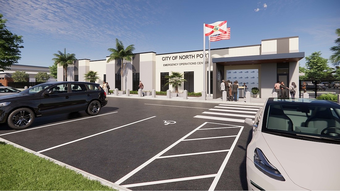 This rendering shows the future North Port Emergency Operations Center, which will be 16,000 square feet.