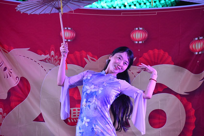 Sabrina Qing of StarLite Dance Group performs to the song 