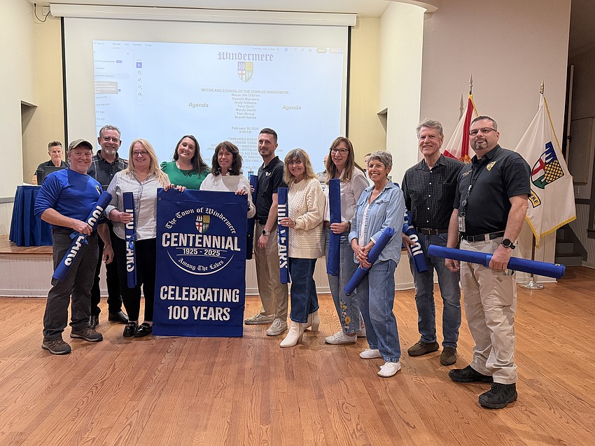 Windermere Town Council recognized the members of the Centennial Committee for their dedication to planning and organizing events and initiatives to celebrate the town’s centennial.