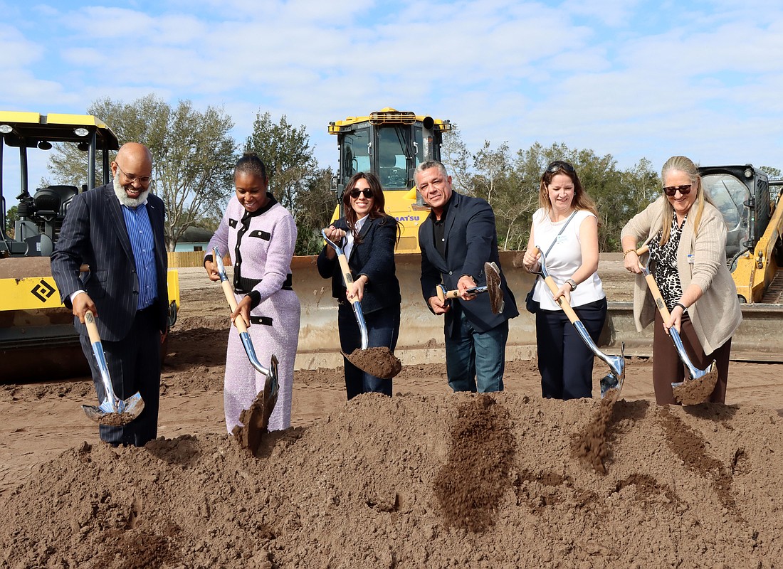 Volusia County and community partners celebrate the groundbreaking of Lakewood Senior Housing. Courtesy photo