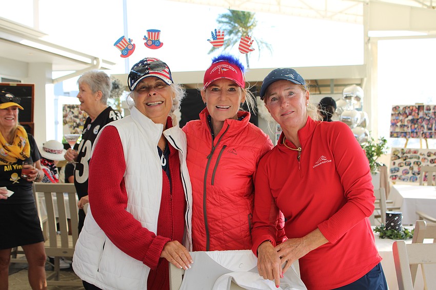 Marcie McGovern, Mary Taylor and Angie Newman competed on behalf of 