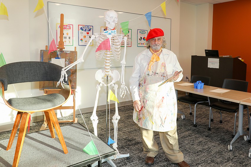 What came first — his name or his post journalist second career? Meet one of Ringling College of Art's figure models, Carl Mario Nudi.